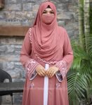 Double Part Embrodary Abaya