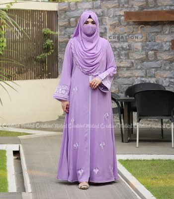 Double Part Embrodary Abaya
