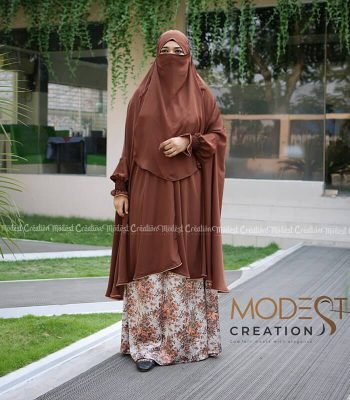 New Khimar with Skirt Set