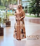 (Golden black) Semi Double part Abaya