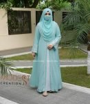 (Peach/Paste)Double part Abaya