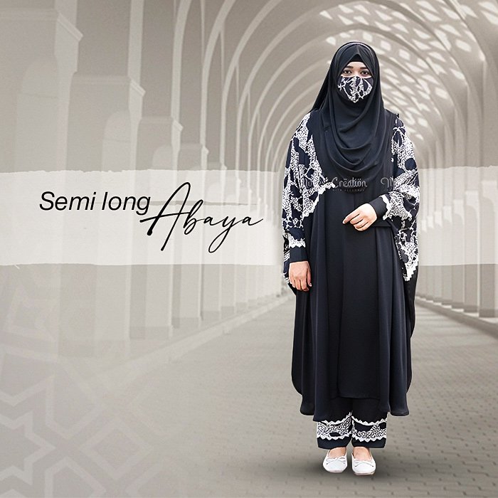 Home 51 Semi long abaya