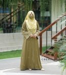 (Olive Green) Kimono Style Embroidered Abaya