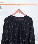 Black Printed Abaya (2)