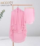Pink Rose Full coverage (fixed Hijab) Set