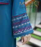 (Crystal Teal) Abaya (1)