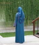 (Crystal Teal) Abaya (1)