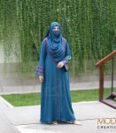 (Crystal Teal) Abaya (1)