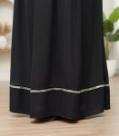 Elegant (Black) Abaya with Embroidered Sleeves