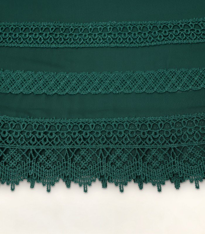 emerald green cherry fabric lace trim palazzo emerald green cherry fabric lace trim palazzo