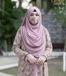 (olive and nude pink color)abaya