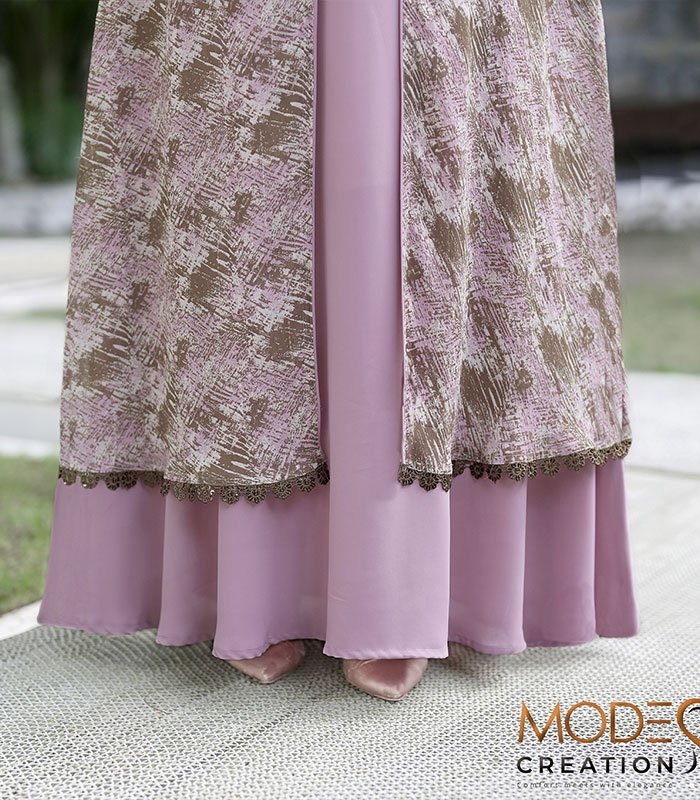 (olive and nude pink color)abaya (olive and nude pink color)abaya