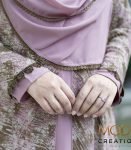 (olive and nude pink color)abaya