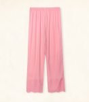 peach color cherry fabric embroidered palazzo