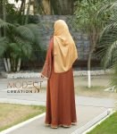 (Brown Rust Orange) Abaya (1)