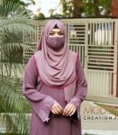 (Mauve Color) Embroidered Kurti Set (1)