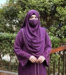 (Deep Purple) Kimono Style Abaya (4)