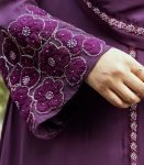 (Deep Purple) Kimono Style Abaya (4)