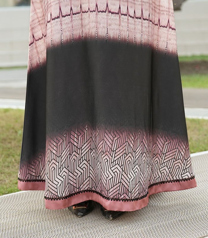 (Multi Color) Printed Abaya (1)