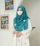 (Ivory color) Double Layered Abaya (3)