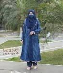 (Navy Blue Shaded Color) Kurti Set