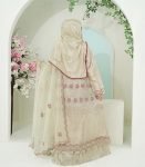 (Aesthetic Champagne Color) Gown Style Abaya (4)