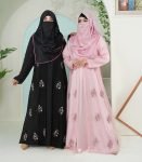 (Black Color) Double Layered Abaya (1)