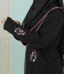 (Black Color) Double Layered Abaya (1)