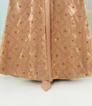 (Metallic Bronze Golden) Double Layered Abaya (1)