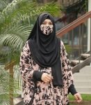 Butterfly Style (Black Color) Long Abaya (2)