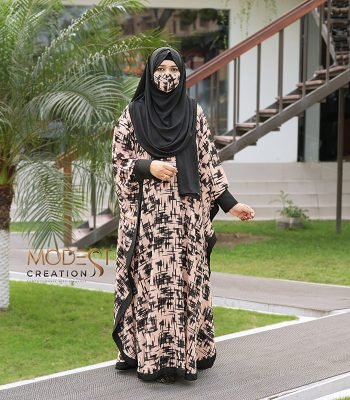 Butterfly Style (Black Color) Long Abaya