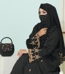(Black) Kimono-style Abaya (3)
