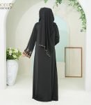 (Black) Kimono-style Abaya (3)