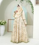 (Light Lemon Color) Gown-style Abaya