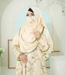 (Light Lemon Color) Gown-style Abaya (1)
