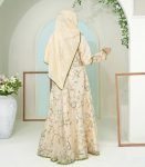 (Light Lemon Color) Gown-style Abaya (1)