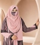 (Nude Pink & Black Color) Kurti Set (1)