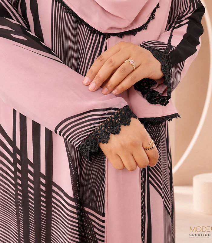 (Nude Pink & Black Color) Kurti Set (3)
