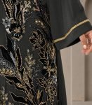 (Black) Kimono Style Abaya (1)