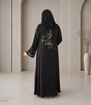 (Black) Kimono Style Abaya (1)