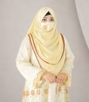 (Light Lemon Color) Double Layered Abaya (1)