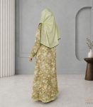 (Light Olive) Single Layered Abaya (1)