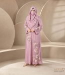 (Nude Pink) Kimono Style Abaya