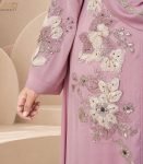 (Nude Pink) Kimono Style Abaya (1)