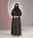(Black Color) Double Layered Abaya