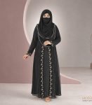 (Black Color) Double Layered Abaya (1)