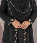 (Black Color) Double Layered Abaya (1)