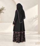 (Black Color) Double Layered Printed Abaya (1)