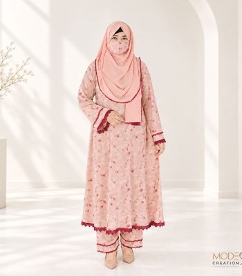 (Blush Pink & Burgundy Color) Kurti
