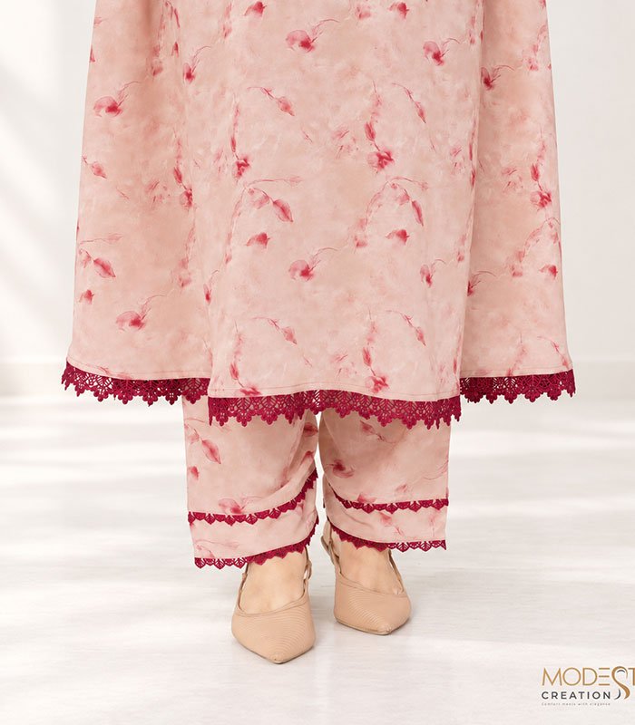 (Blush Pink & Burgundy Color) Kurti (4)